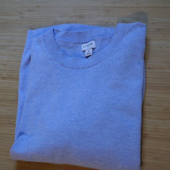 JCrew light blue, slightly heathered look, size SMALL - Picture 4 of 5